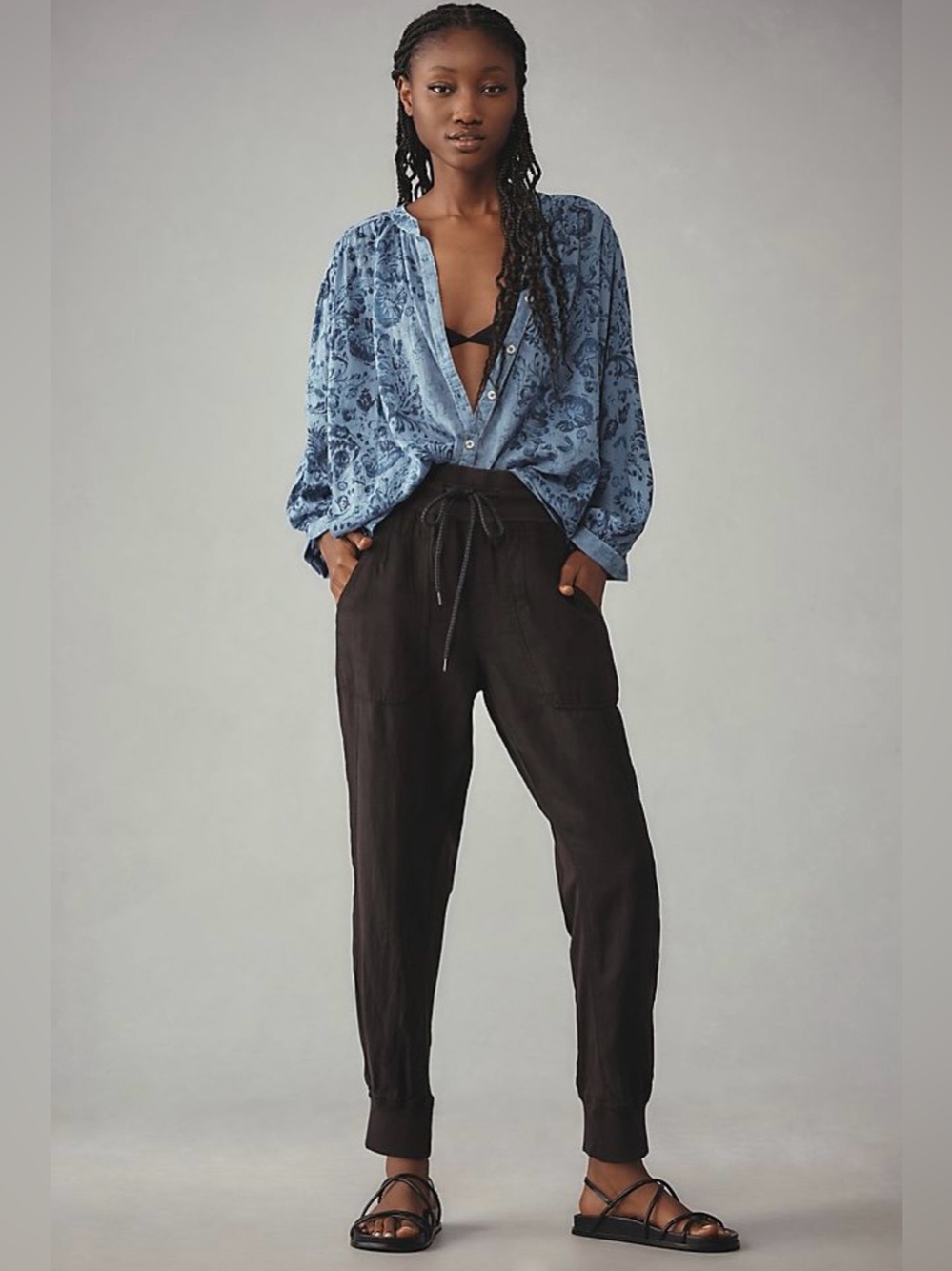 Anthropologie Nomad Black Joggers S